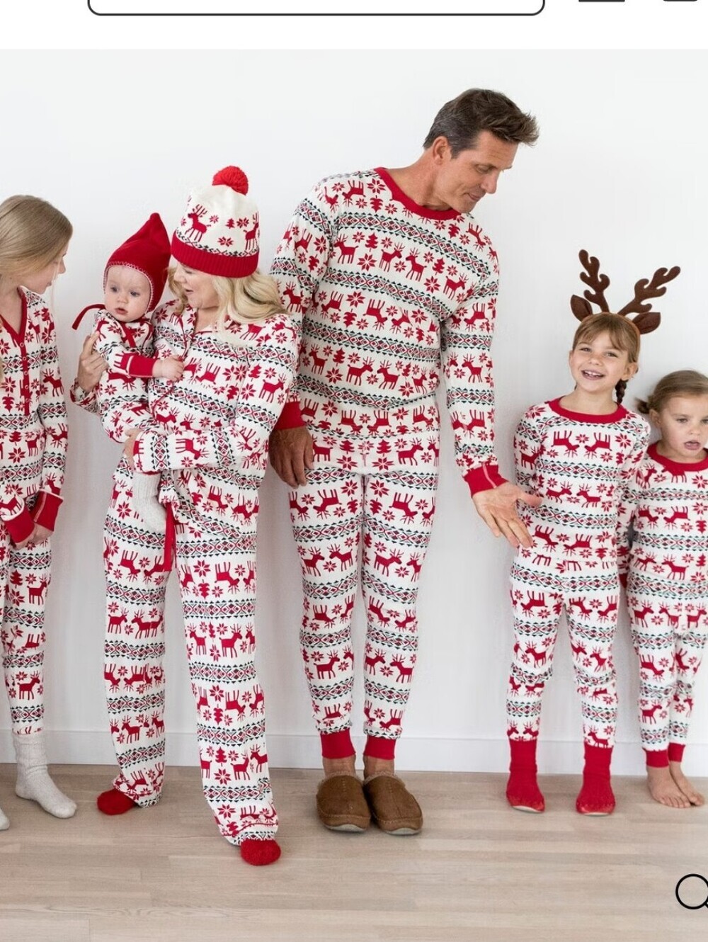 Hanna Andersson Dear Deer Long John Pajama Top Holiday Christmas Matching 10 - Picture 8 of 8